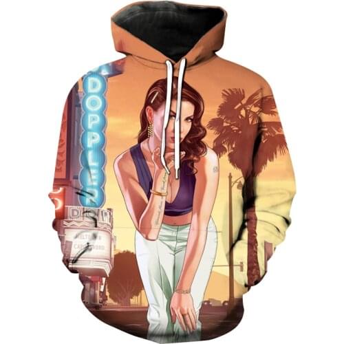 Grand Theft Auto GTA 5 3D Print Hoodies Men Women Fashion Hooded Sweatshirt Popular Game Printing Hoodie Pullover Unisex Clothes