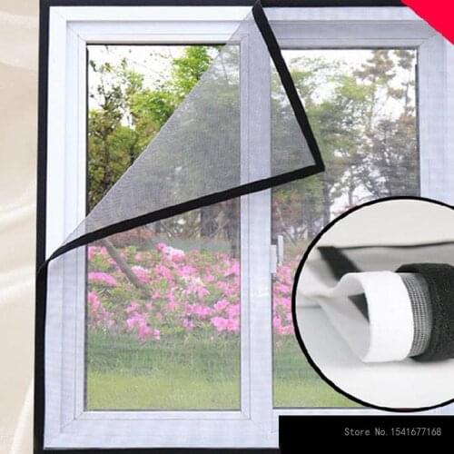 Embedded magnetic window screens, breathable gauze, adjustable summer invisible mosquito nets, removable and washable screens