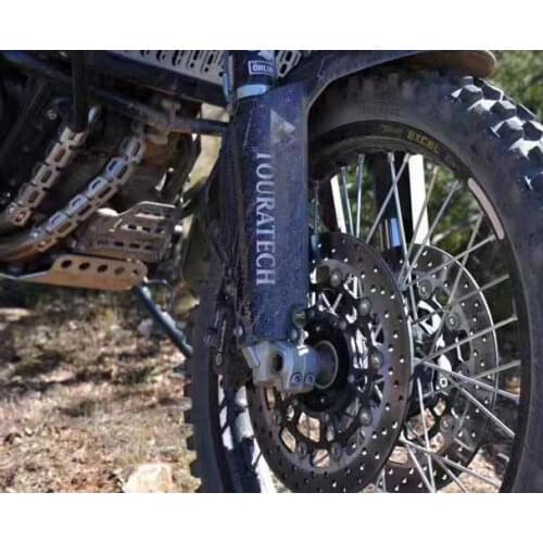 1pair Car Styling Vinyl Tape Motorcycle Suspension Front Shock Sticker Decal for ADV GS R1200 F800 F700 Sliver White