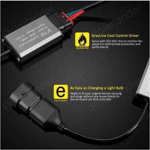 2*30W 3600LM H1 Led V6 Car Headlight Conversion Kit Driving Fog Lamp Bulb DRL 6000K Car Light Sourcing,free shipping