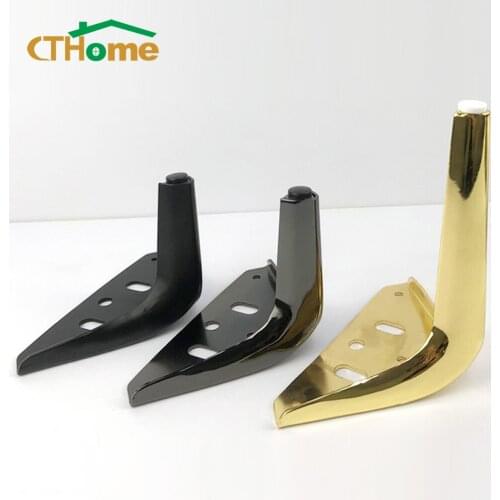 4pcs Metal Furniture Legs For The Table 12/15/18cm Dressers Sofa TV Stands Foot Cabinet Coffee Table Legs Hardware Fittings Gold