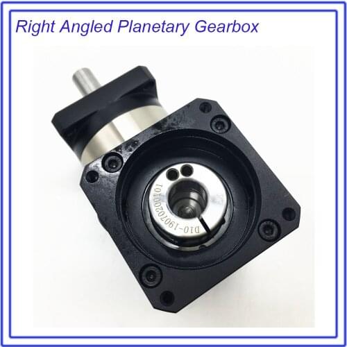 5:1 Right Angled Turning Planetary Reducer Gearbox 90 Degree Reversing Corner Reducer for NEMA24 60mm 200W 400W 600W Servo Motor