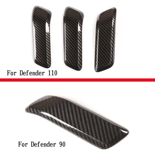 For 2020-2021 Land Rover Defender 90 110 inner door handle cover real carbon fiber car decoration accessories