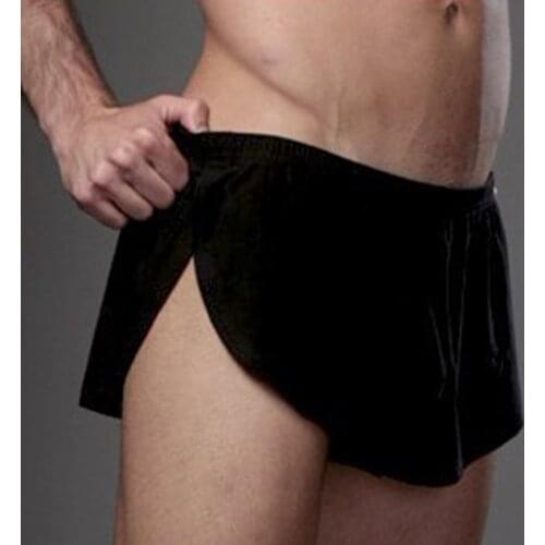 Seamless Men Boxers Luxury Silk Boxers Underwear Spandex 3D Crotch Boxer Nylon Underwear Shorts Slips