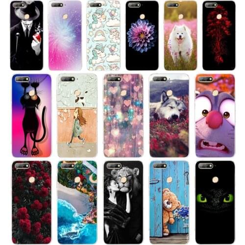 C Huawei y 6 prime 2018 Soft TPU Silicone Bumper Huawei y 6 prime 2018 Cases for Huawei y 6 prime 2018 Phone Case Back Cover