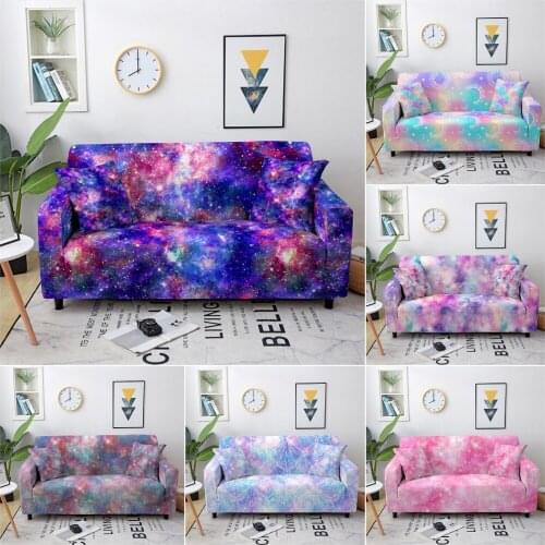 3D Galaxy Sofa Cover Starry Sky Sofa Slipcover Elastic Sofa Covers for Living Room Spandex Stretch Couch Cover Loveseat Sofa