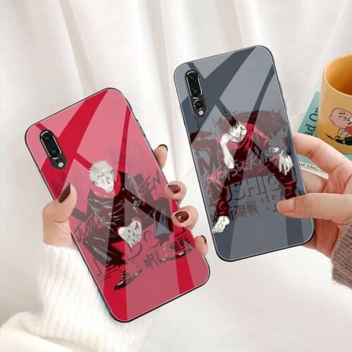 Jujutsu Kaisen Uchida Yuuma Gojo Satoru Phone Case Tempered Glass For Huawei P30 P20 P10 lite honor 7A 8X 9 10 mate 20 Pro