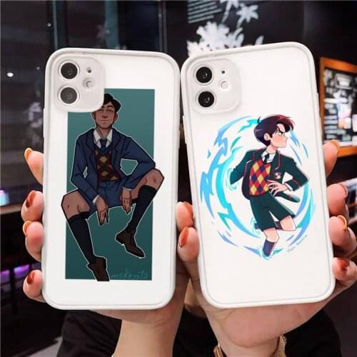 The Umbrella Academy Cartoons five Phone Case For iPhone 12 11 Mini Pro XR XS Max 7 8 Plus X Matte transparent White Cover
