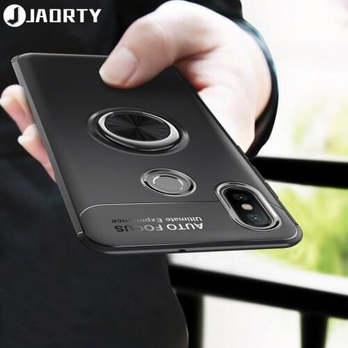 For Xiaomi Redmi Note 5 Magnetic Finger Ring Holder Case Cover For Redmi Note 5 Pro Soft Silicone TPU Back Cover