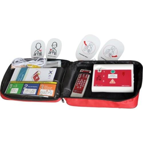 Emergency AED Trainer/Simulation Multi Languages Support With 2Pairs Adult Electrode Pad For Training Use Real Clinical AED Unit