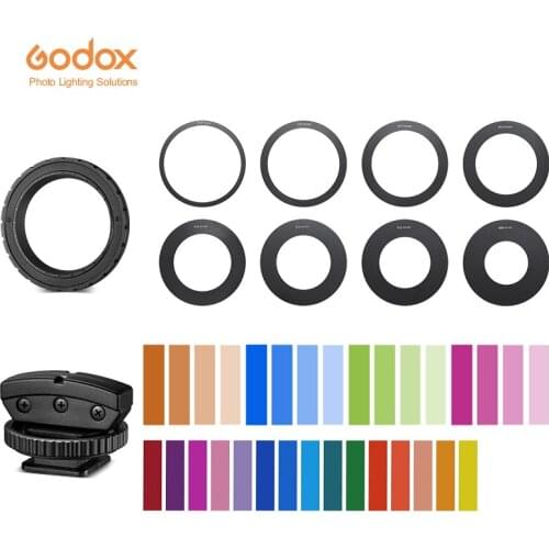Godox MF12 Macro Flash Accessories MF-AR AR-R Mounting Ring MF-11C MF-11T Color Temperature Adjustment Set MF-CS Cold Shoe