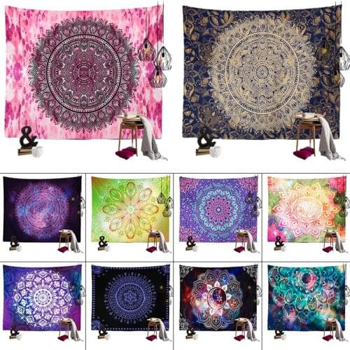 India Mandala Tapestry Wall Hanging Bohemian Wall Tapestries Mandala Wall Art Decor Wall Cloth Tapestries