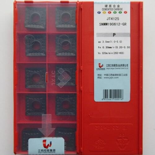 JXTC SNMM190612-GR JT4125 / SNMM190612-GR JT4135 / SNMM190616-GR JT4135 SNMM643 SNMM644 CNC carbide inserts 10PCS/BOX