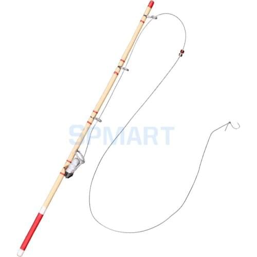 1/12 Scale Dollhouse Miniature Fishing Rod Pole Fishing Tool Model Toy for 12th Dolls House Decoration Accessories