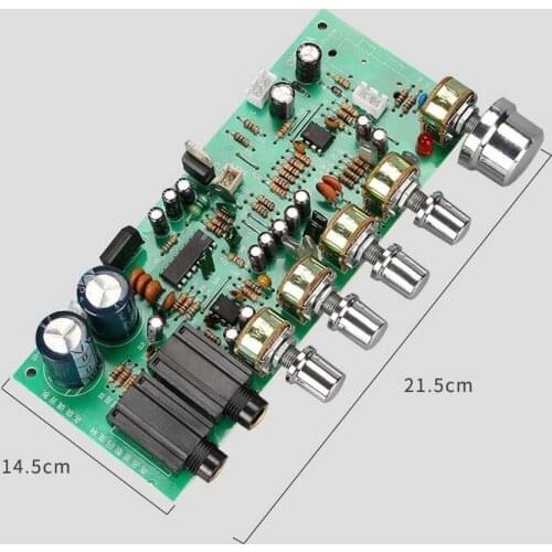 AC 12V-15V PT2399 Digital Microphone Audio Amplifier Board Karaoke Plate Reverb Preamplifier Promote tone board