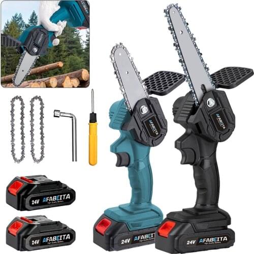 4/6 Inch 1200W Mini Pruning Saw Electric Chainsaws Removable For Fruit Tree Garden Trimming With Lithium Battery One-Handed