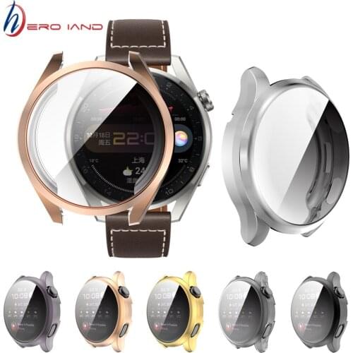 New Arrival Plating TPU Soft Protect Cover for Huawei Watch 3/ 3 Pro Case TPU Bumper for Huawei Watch3 48mm Shell Accessories