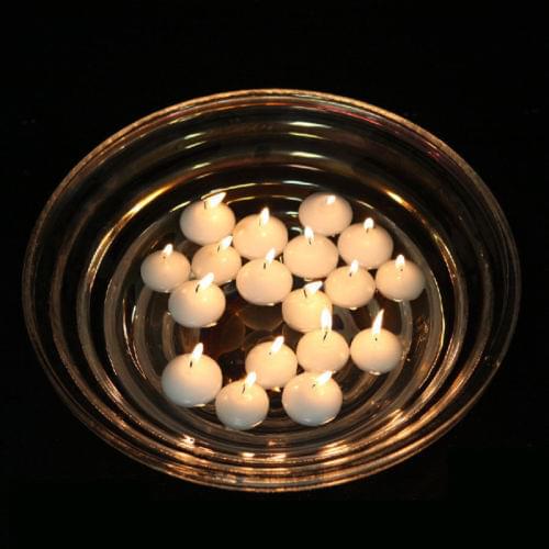 10pcs/lot Wholesale Floating Candles Fragrance Long-Burning Wedding Party Home Birthday Decor Round Candle