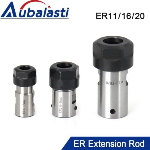 Aubalasti ER11 ER16 ER20 Chuck Spindle Motor Shaft Extension Rod Spindle Collet Lathe Tools Spindle Cutter Rod Holder