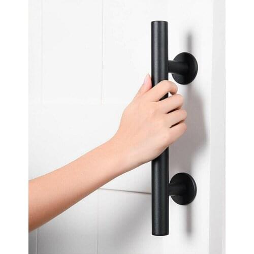 Black Barn Door Handle Sliding Flush Pull Wood Door Furniture Hardware for Interior Doors Cabinet Cupboard Interior Door Handles
