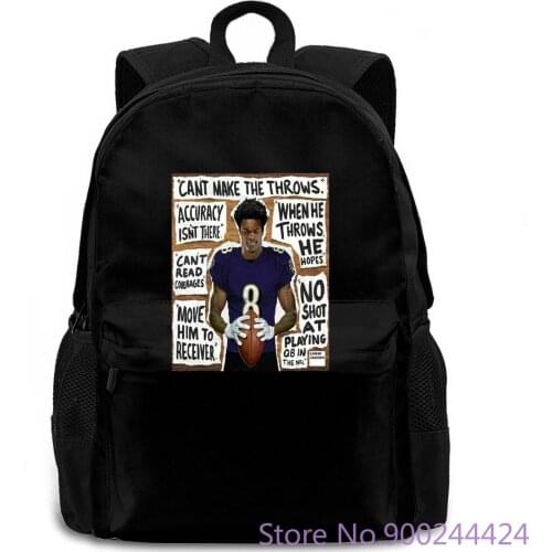 LAMAR JACKSON MENS FOOTBALL CHRISTMAS CLASSIC women men backpack laptop travel school adult student