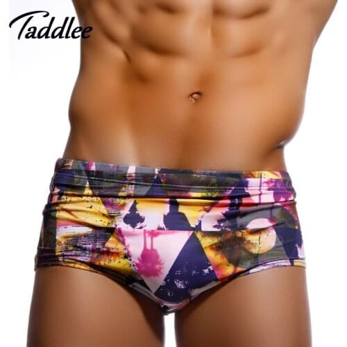 Taddlee Brand Man Mens Swimwear Swimming Briefs Bikini 2017 New Design Men Swimsuits Swim Boxer Trunks Surf Board Shorts Gay