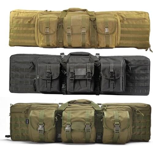 Outdoor Tactical 47inch 36inch Dual Carbine Rifle Bag Airsoft Shoulder Gun Backpack Hunting Gun Protection Case Shooting Holste