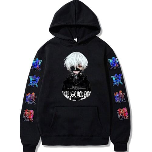 Tokyo Ghoul Hoodie Fashion Pullovers Tops With Pockets Long Sleeve Winter Male And Female