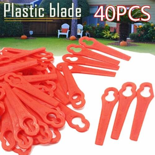 40PCS Garden Lawn Grass PolyCut Trimmer Head Blades Plastic Replacement Cut Blade for Stihl 2-2 Grass Trimmer