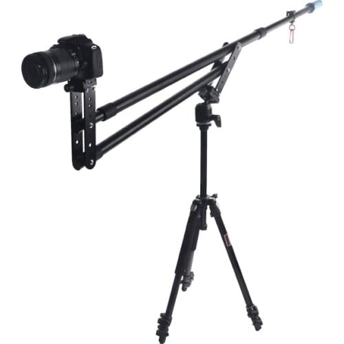 2m / 7.5ft Video Camera Jib Crane Telescoping Mini Portable Jib Extension Arm Support Photo Studio Accessories for Shooting Film