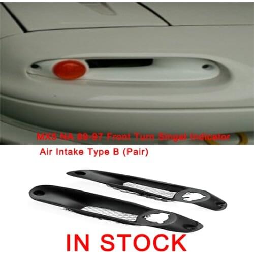 MX5 NA 1989-1997 FRP Fiber Glass Front Turn Singal Indicator Air Intake Type B (Pair)For Mazda Fiberglass Vent Body