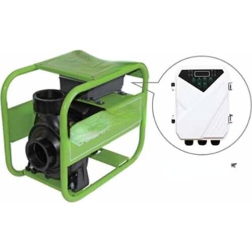 High flow DC solar surface water pump for irrigation