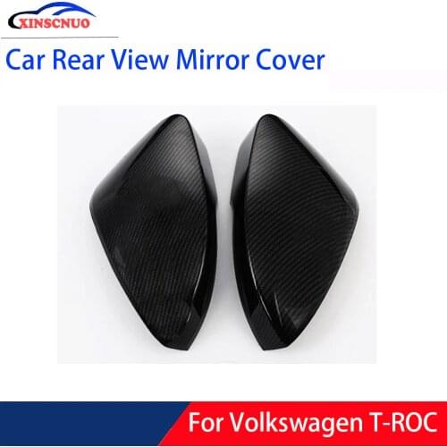 XINSCNUO 1 Pair Car Rear View Mirror Cover For Volkswagen VW T-ROC Mirror Covers Caps Replacement