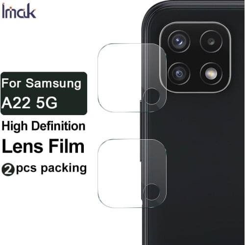 For Samsung Galaxy A22 5G Glass Camera Protector IMAK High Definition Tempered Glass Lens Film for Samsung A22 5G