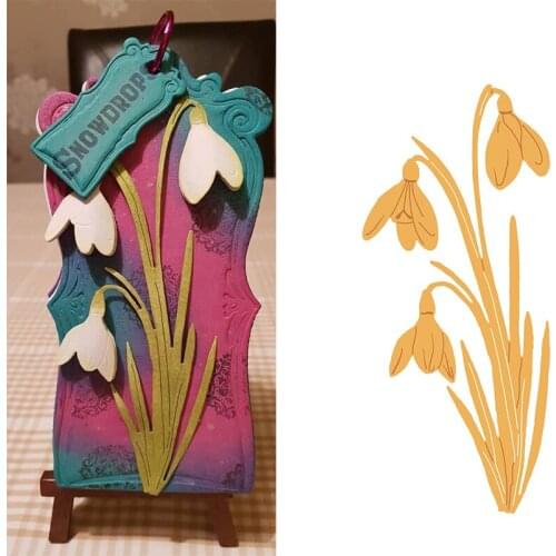 Shy Snowdrop Metal Cutting Dies Stencil for DIY Scrapbooking Embossing Photo Album Decoration Paper Card Craft Die Cut New 2019
