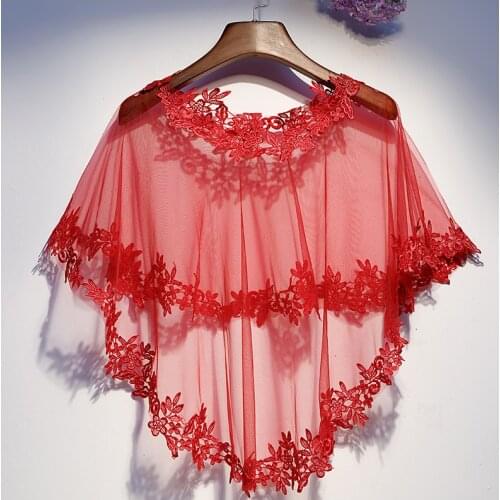 2019 Summer Autumn Woman Royal Blue lace Wraps Shawl Wild Bridal Party Wedding Ladies Scarf