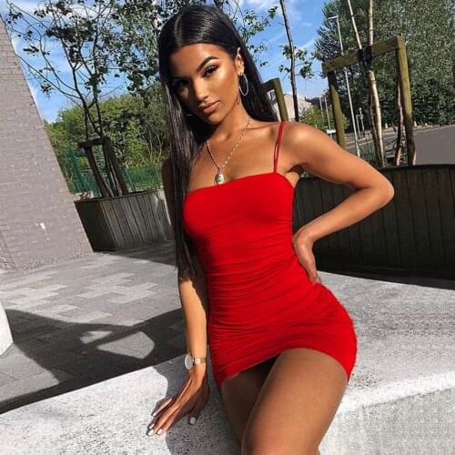 Woman Dress Sexy Pink Party Bodycon Corset Tank Sukienki Ruched Ropa Mujer Prom Designer Cloth Fairy Dresses Vestido Verano Lady