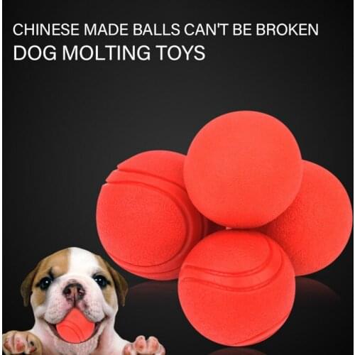 Dog Chewing Solid Elastic Rubber Molar Ball Puppy Bite-resistant Bouncy Ball Toys Chihuahua Teddy Chewing Accessories