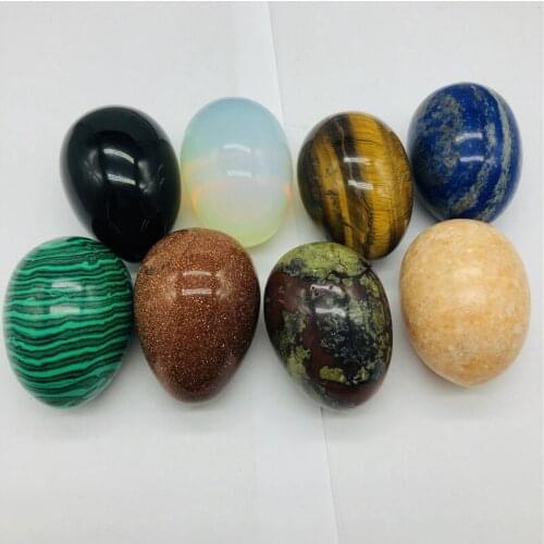 1pcs 100% natural quartz yoni eggs crystal and jade eggs Ben Wa ball for women Kegel exercise Massage & Relaxation