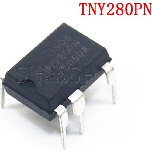 10PCS TNY280PN DIP7 TNY280P DIP TNY280 DIP-7 280PN new and original IC