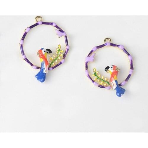 2 pcs/lot Alloy Creative Pendant Buttons Ornaments Jewelry Earrings Choker DIY Accessories Handmade for Lady Best Gift Craft