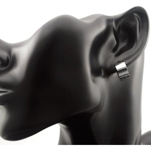 Dolaime 2021 New Gothic Stud Earrings For Men Cool Polishing Stainless Steel Jewelry Party,Orecchini Da Uomo GE441