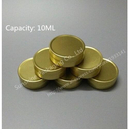 50pcs/lot 10G Aluminum Jar 10cc metal Cosmetic Packaging Container 1/3oz professional cosmetics container
