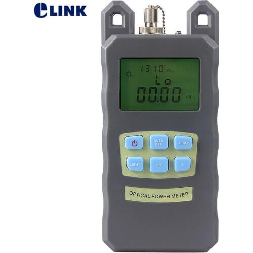 AUA-70A OPM Optical Power Meter 70dBm~+10dBm New ARRIVAL Handheld Fiber Optic Tool FC/SC adapter as free gift ELINK