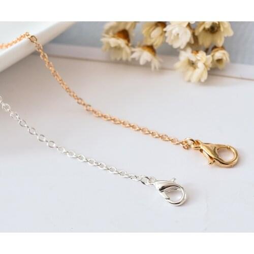 10pcs/lot 50CM ew Antique Bronze/Gold/Silver/Gunblack/Copper/Rhodium Plated Bulk Rolo Link Chains Fits DIY Jewelry Findings