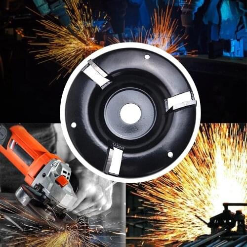 10cm 3 Gears Power Wood Carving Disc Woodworking Turbo Plane Milling Cutter for Aperture Angle Grinder Attachment Tool