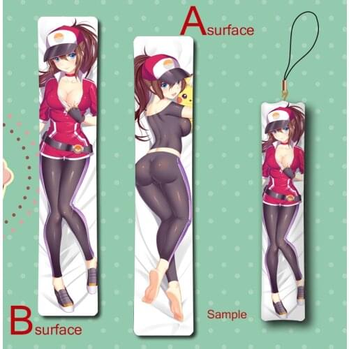 Go Trainer Cute Anime Mini Dakimakura Keychain Pillow Hanging Ornament Phone Strap Gift