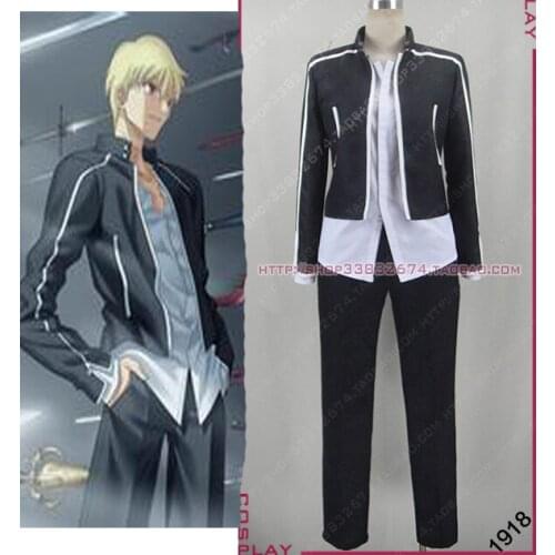 Fate stay night Gilgamesh Cosplay costume top+pant+coat Anime custom any size