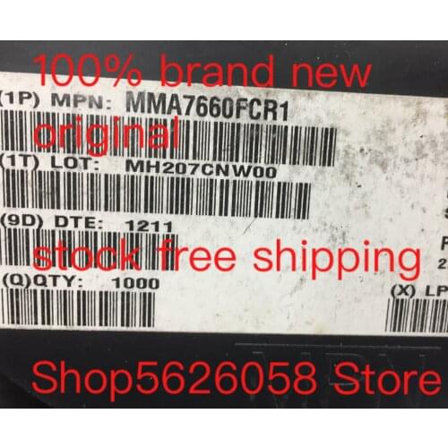 MMA7660FCR1 QFN10 100% new original freeshipping STOCK 50PCS-3000PCS/LOT