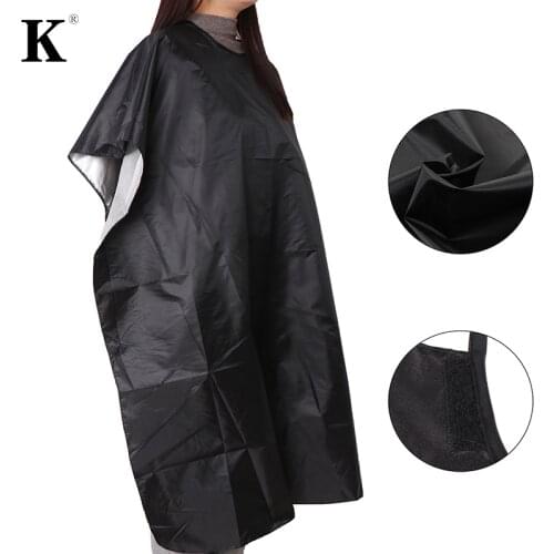 Professional Hair-Cut Salon Barber Cloth Wrap Protect Gown Apron Waterproof Cutting Gown Hair Cloth Wrap Black Hairdressing Cape